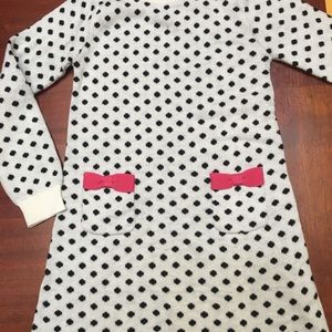 Long sleeve polka for dress